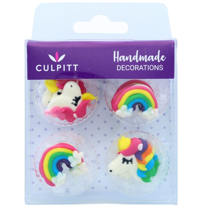 Rainbow and Unicorn Sugar Pipings