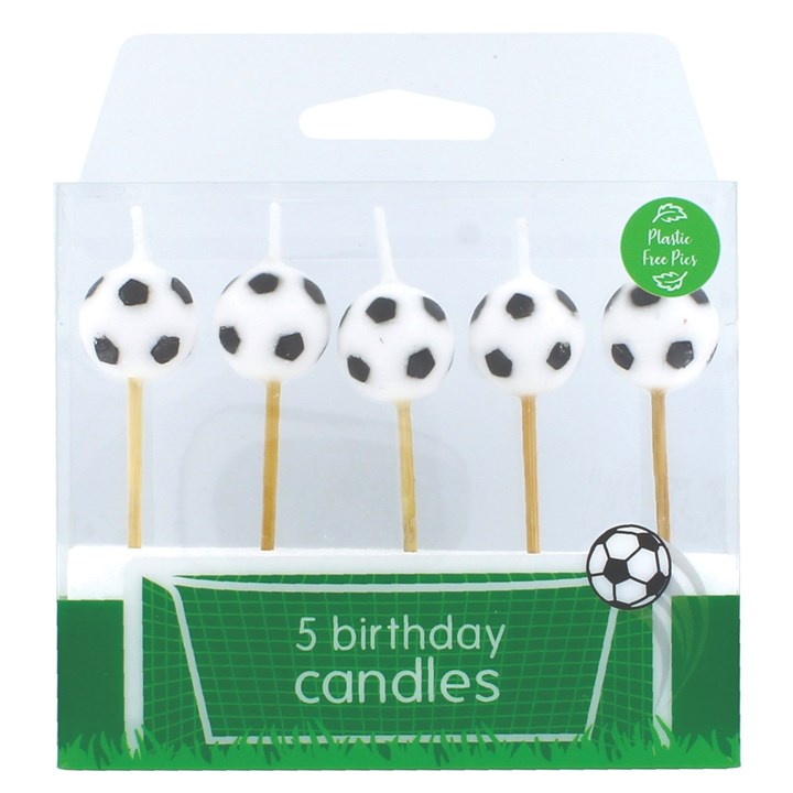 Birthday Candles - Footballs