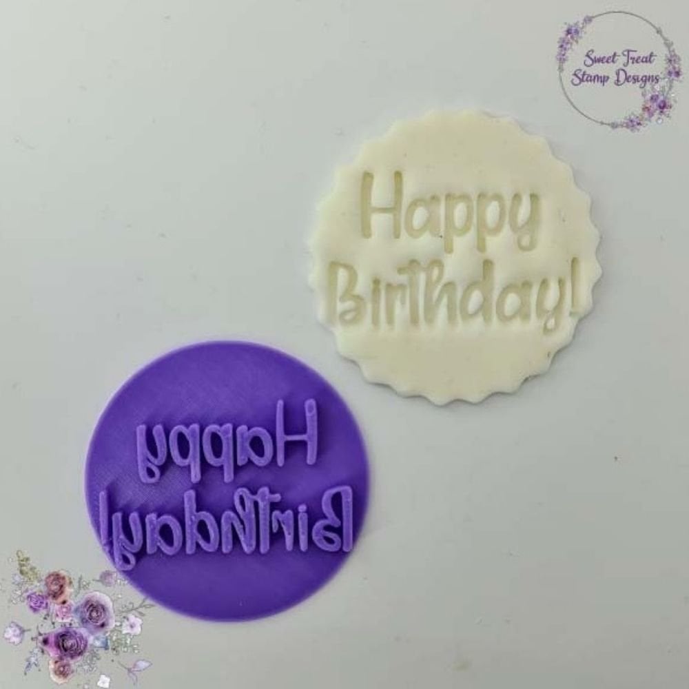 Happy Birthday 2 Embossing Stamp