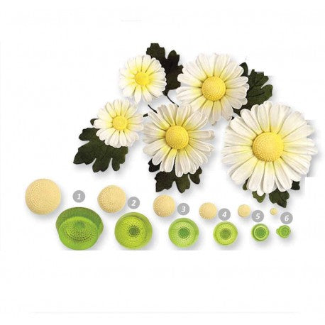 JEM Daisy Centres, set of 6